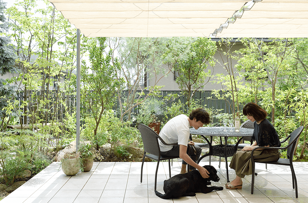吹田テラスの庭 萬葉のにわ ガーデンデザインオフィス萬葉